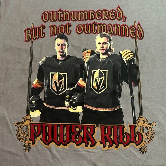 Vegas Golden Knights (VGK) Power Kill - William Karlsson & Reilly Smith T-Shirts - Picture 1 of 2